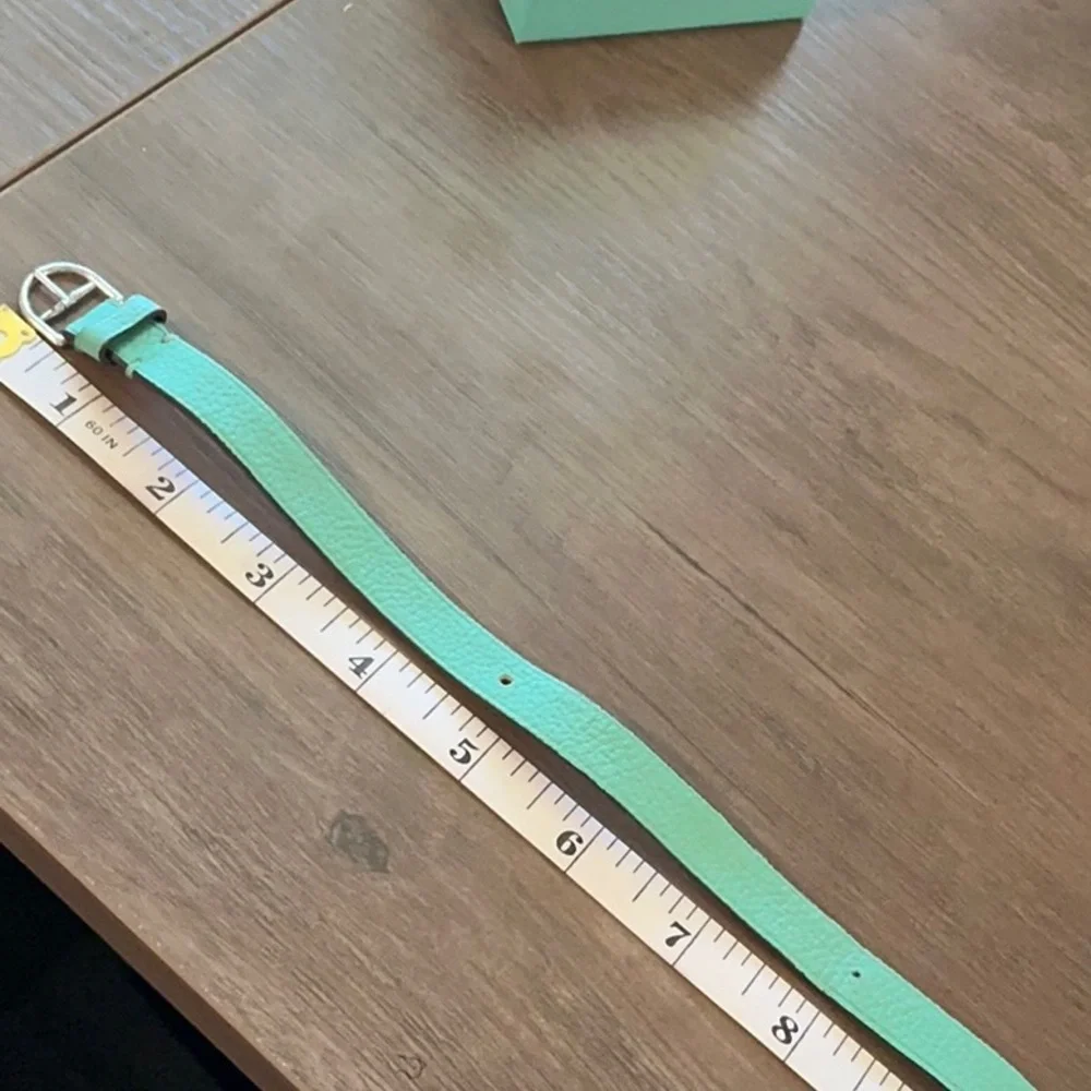 Tiffany & Co. Turquoise Leather Wrap Bracelet